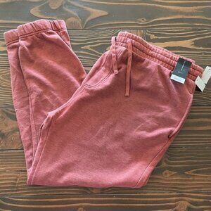 NEW Men's 2XL (44-46) Mineral Washed Fleece Joggers w/ Pockets